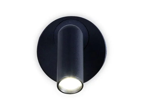 Бра с выключателем LED Wallers Wall FW281 Ambrella light чёрный на 1 лампа, основание чёрное в стиле хай-тек современный  фото 2